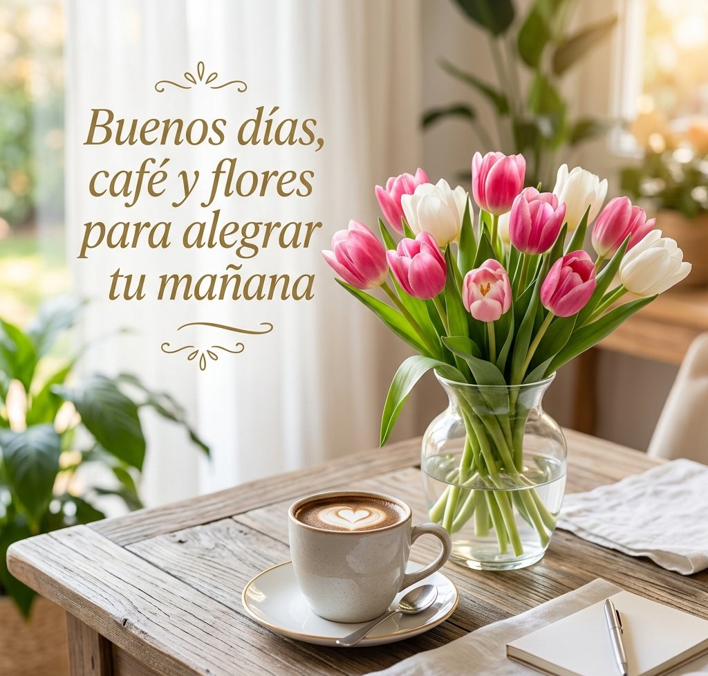 buenos dias cafe y flores 1